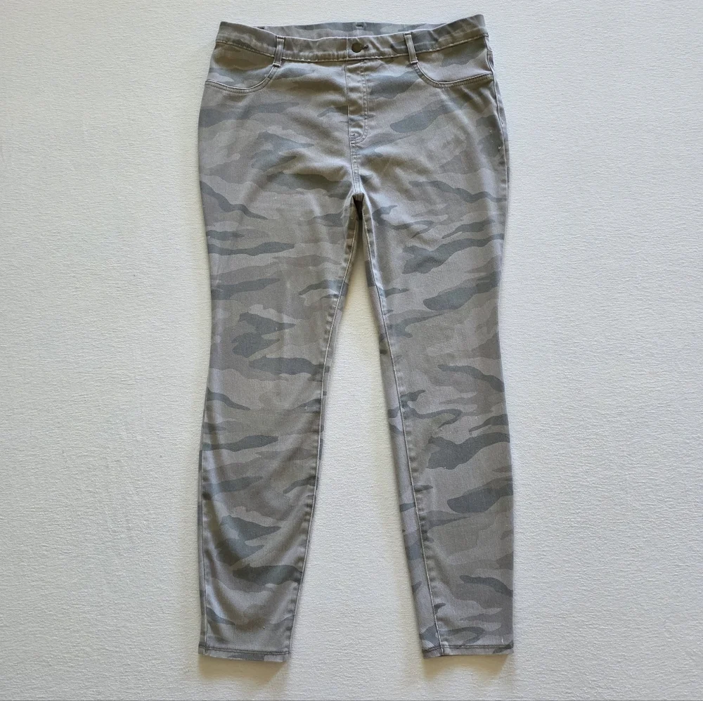 Camo Pull On Jegging Jean Pant High Rise Skinny Time And Tru XXL - Picture 1 of 13